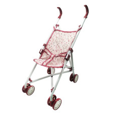 Коляска для кукол M 0349 U/R прогулочная Бордовый