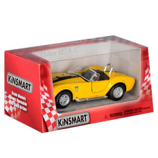 Детская коллекционная машинка SHELBY COBRA KT5322W инерционная Желтый
