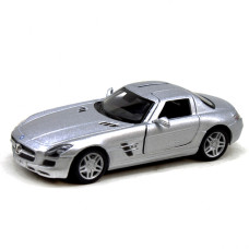 Машинка металлическая KT5349W Mercedes-Benz SLS AMG Серебряный