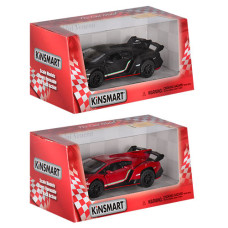 Детская коллекционная машинка Lamborghini Veneno KT5367W инерционная Черный