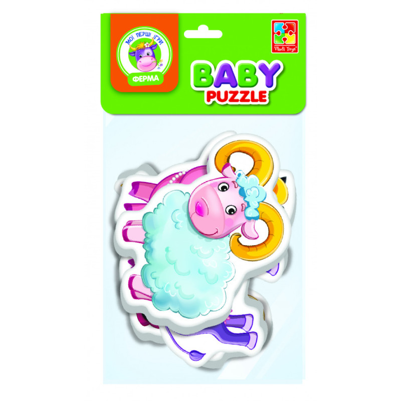 Дитячі бебі пазли "Ферма" VT1106-86 картинки - 4 шт