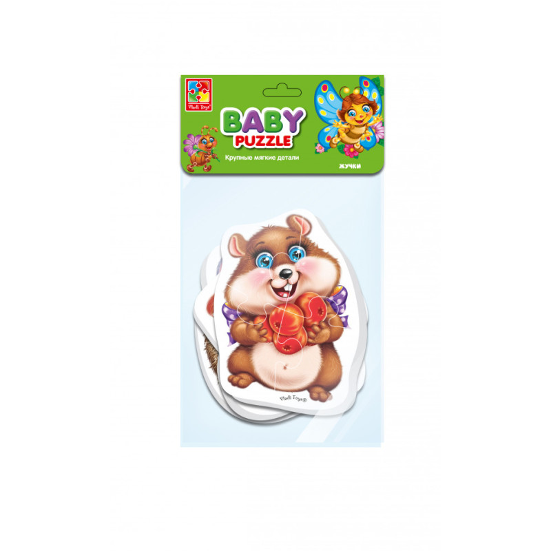 Дитячі бебі пазли "Жучки" VT1106-89 картинки - 4 шт