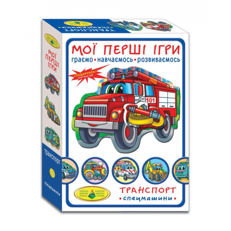 Детская настольная игра "Транспорт. Спецмашины" 81152, 12 карт