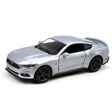 Коллекционная игрушечная машинка FORD MUSTANG GT KT5386W инерционная Silver