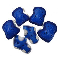 Защита на колени, руки, локти MS 1459 для катания на велосипеде, роликах, скейте Синий