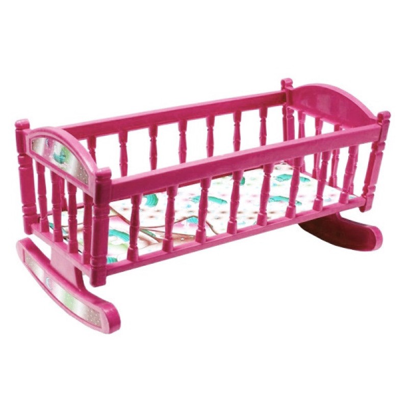 Ліжечко для ляльок Барбі S0013 ліжечко-качалка S0013(Pink)