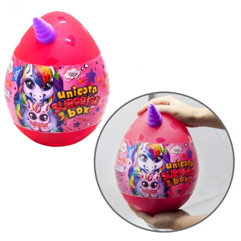 Набір для творчості в яйці "Unicorn Surprise Box" USB-01-01U для дівчинки Рожевий