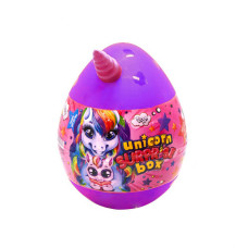 Набір для творчості в яйці "Unicorn Surprise Box" USB-01-01U для дівчинки  Фіолетовий