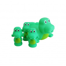 Игрушка для купания пищалка 522-3-4 в сетке Крокодил