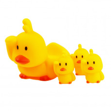 Игрушка для купания пищалка 522-3-4 в сетке Уточка