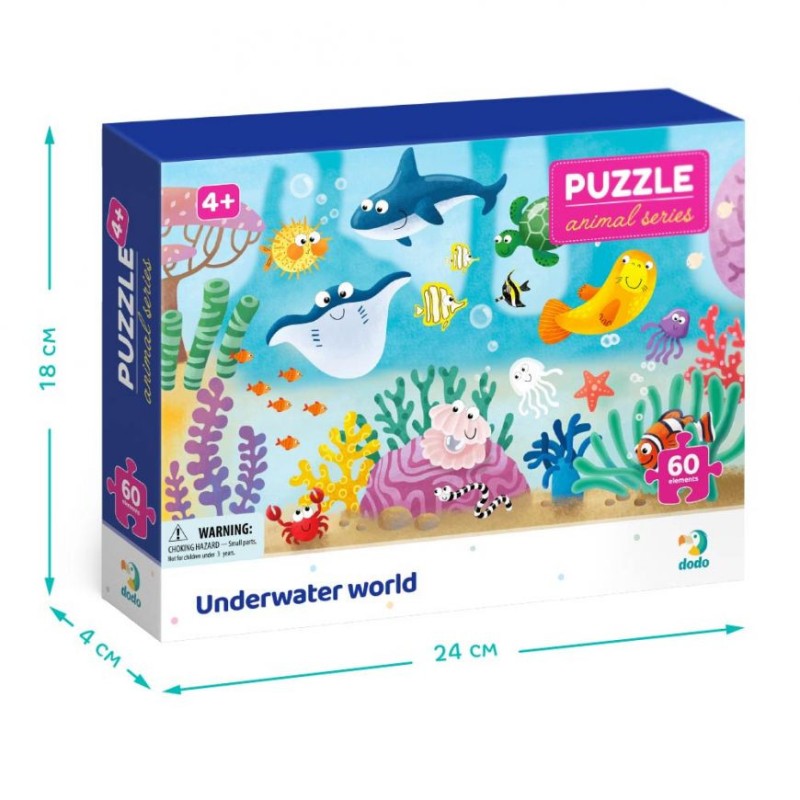 Дитячий пазл "Підводний світ" 300378, 60 деталей