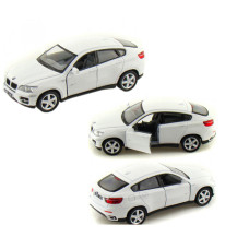 Коллекционная игрушечная машинка BMW X6 KT5336W инерционная Белый