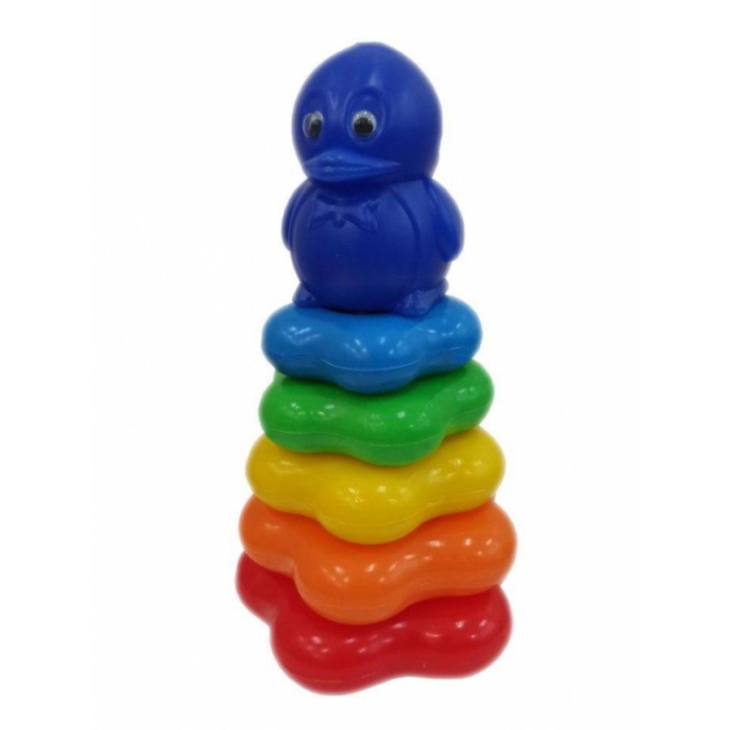 Дитяча розвиваюча пірамідка Colorplast 1-082, 6 секцій