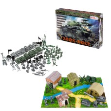 Дитячий ігровий набір солдатиків "Блок-пост"1-047 з наметами