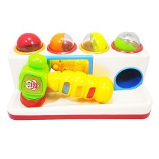 Детская логика-стучалка 332 с молоточком Белый