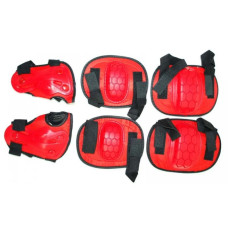Дитячий захист MS 0335 для колін, ліктів, зап'ясть  Червоний