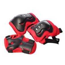 Дитячий захист MS 0338-1 для колін, ліктів, зап'ясть  Червоний