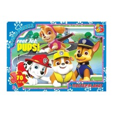 Пазли дитячі "Paw Patrol" Цуценячий патруль PW0841, 70 елементів