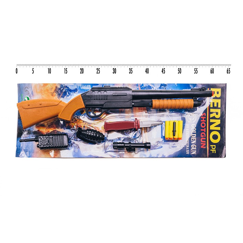 Іграшковий дробовик "Berno" з м'якими патронами Golden Gun 920GG