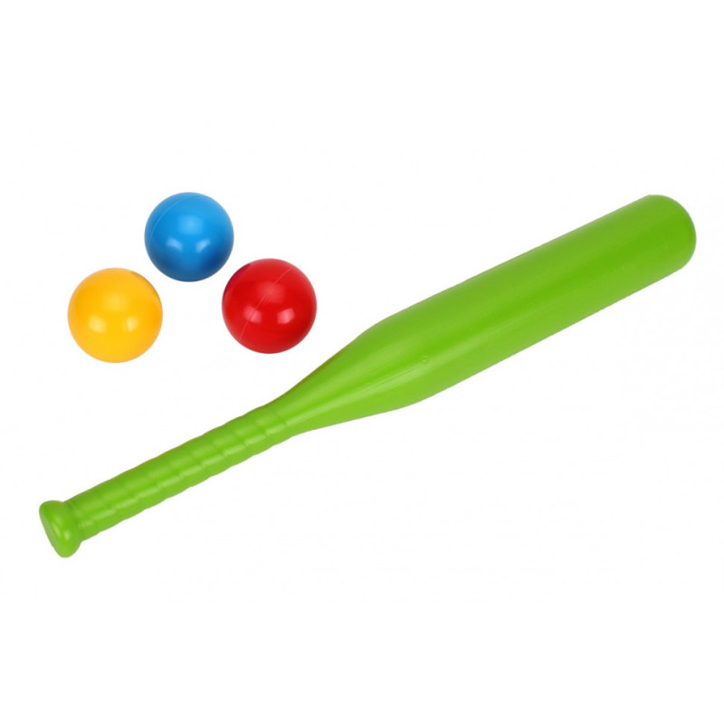 Ігровий набір Бейсбол 4968TXK, 3 м'ячика з битою Зелений