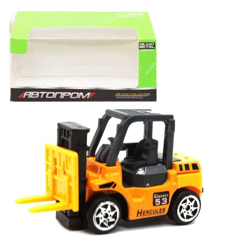 Машинка іграшкова Спецтехніка АвтоПром 7628 масштаб 1:64, металева Навантажувач