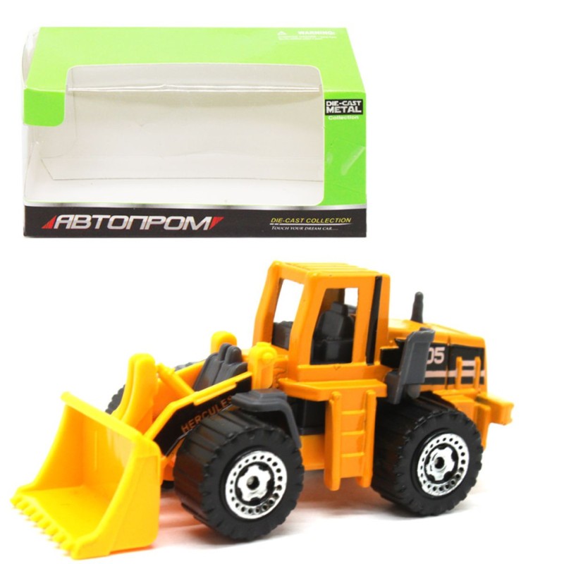 Машинка іграшкова Спецтехніка АвтоПром 7628 масштаб 1:64, металева Навантажувач 1