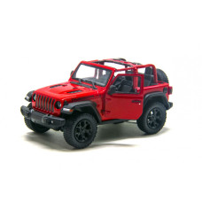 Коллекционная игрушечная модель внедорожника JEEP WRANGLER 5" KT5412WA металлический Красный