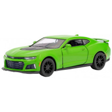 Коллекционная игрушечная машинка CHEVROLET CAMARO ZL1 5' KT5399W инерционная Зеленый
