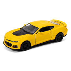 Коллекционная игрушечная машинка CHEVROLET CAMARO ZL1 5' KT5399W инерционная Желтый