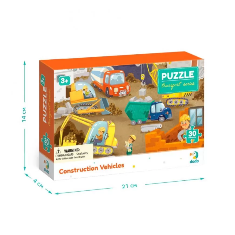 Дитячий пазл "На будмайданчику" DoDo 300373, 30 ел.