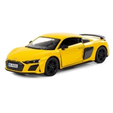Машинка металева інерційна Audi R8 Coupe 2020 Kinsmart KT5422W 1:36  Жовтий