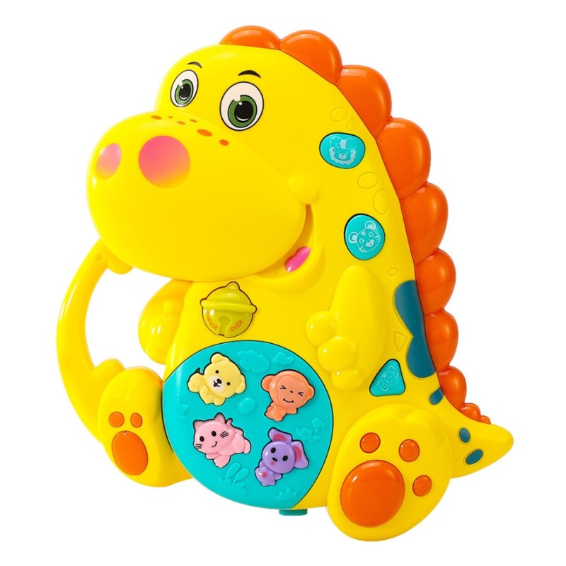 Дитяче піаніно Динозавр FT 0009 на батареях Жовтий