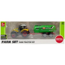 Детский трактор с прицепом "Farm Set" SQ82002-1B(Yellow-Green)