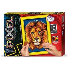 Набір для творчості "Мозаїка Піксель: Лев" РМ-01-06, 21х29,7 см, рамка в наборі