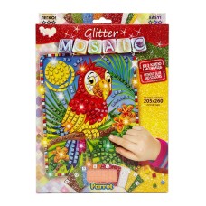 Креативна творчість "Блискуча мозаїка: Parrot" БМ-02-06, 20.6х26 см