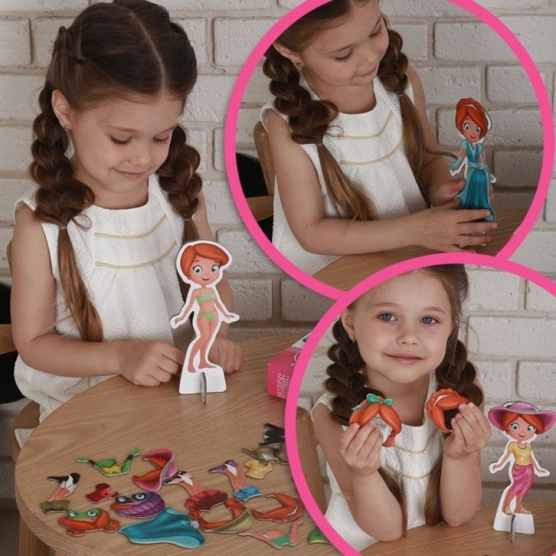 Набір магнітів Magdum "Лялька з одягом New look" ML4031-14 EN