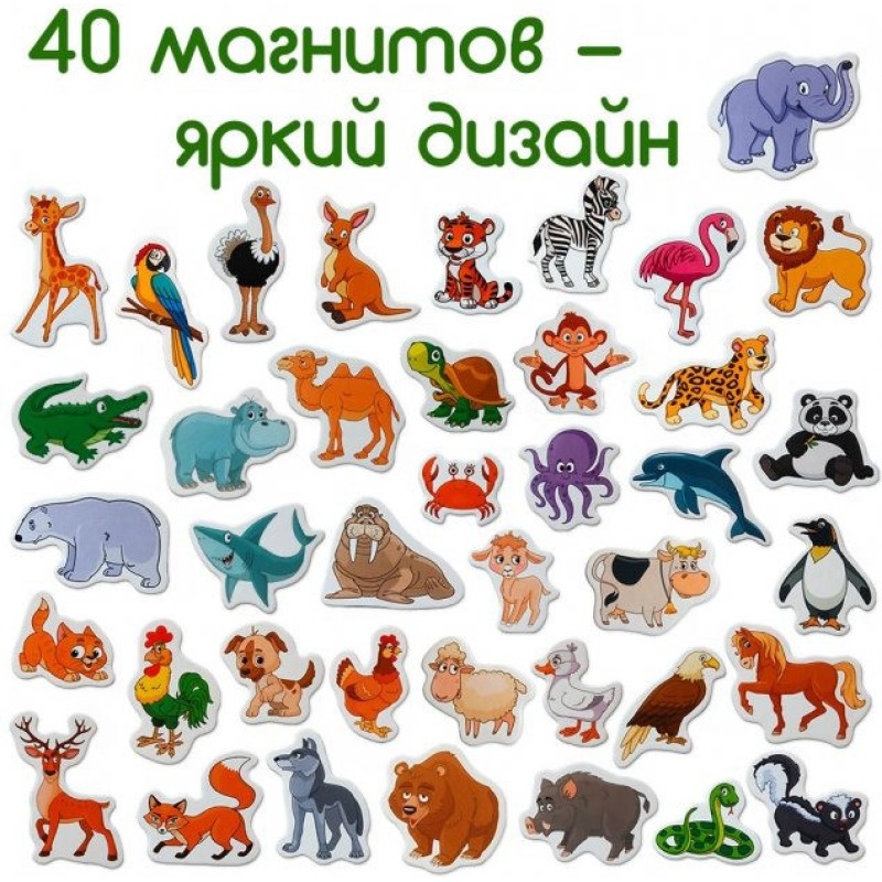 Набір магнітів Magdum Тварини ML4031-16 EN