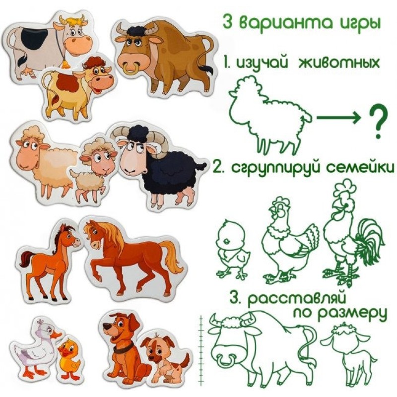 Набір магнітів Magdum Ферма сімейки ML4031-21 EN