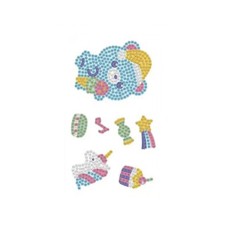 Набор для творчества Алмазная мозаика "Мишка" FG24062201B-4 фигурки-наклейки