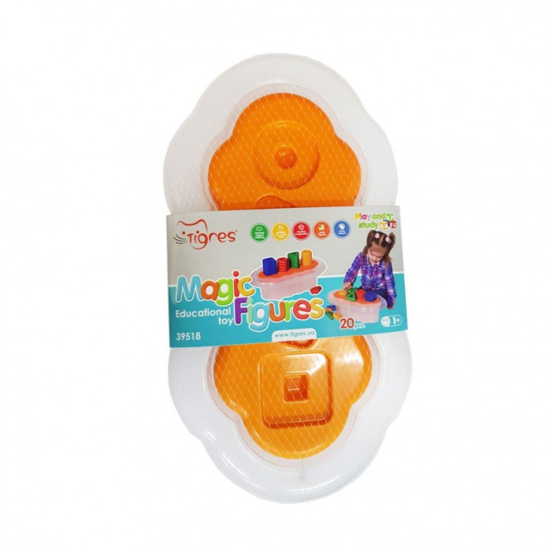 Розвиваюча іграшка"Магічні фігури-сортер" 39518 з 20ю елементами
