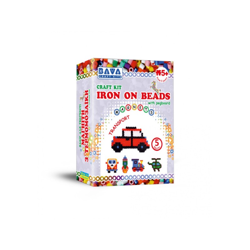 Набір для творчості "Магніти з термомозаїки без планшета "Транспорт" TM-019