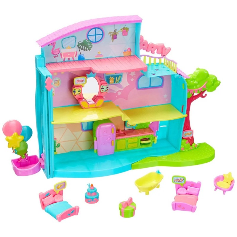 Ігровий набір із фігурками "Будинок для Вечірок" Moji Pops PMPSP112IN50 (будиночок, 2 фігурки, аксесуари)