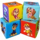 Дитячі м'які кубики "Щенячий патруль Команда" МС 090501-09, 4 штук