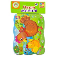 Дитячі пазли на магніті "Курочка і курча" А5 VT3205-78, 12 елементів
