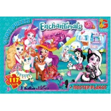 Дитячий пазл класичний "Enchantimals" EA205 постер 117 елементів