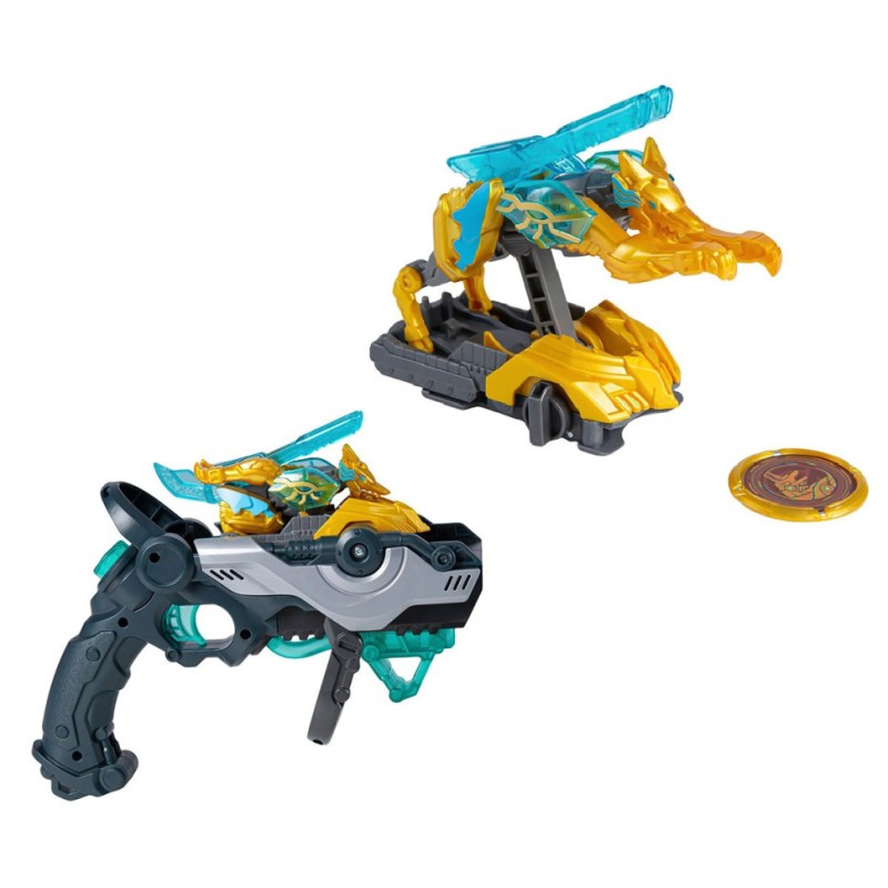 Дитячий ігровий набір S5 L1 СОЛЕНТ Screechers Wild! EU686114 запускач-бластер, машинка-трансформер