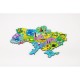 Дерев'яний магнітний пазл А4 "Мапа України" PuzA4-22926, 25 елементів