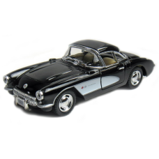 Детская коллекционная машинка Chevrolet Corvette 1957 KT5316W инерционная Черный