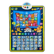 Дитячий обучаючий плакат "Абетка Paw Patrol" KH07/005L українська та англійська мова
