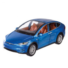 Машинка инерционная "Tesla Model X" Автопром 7574A, 1:22 Синий